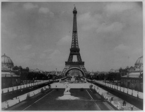 1889 Photo of Eiffel Tower