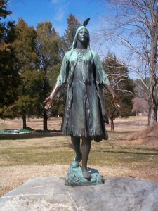 Statue of Pocahontas at Jamestown