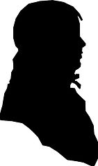 Silhouette of Jack Jouett - only known image