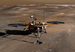 Artist's Conception of Phoenix on Surface of Mars