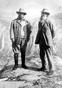 Roosevelt and Muir at Yosemite