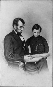 Abraham Lincoln and his son Tad, Father's Day
